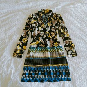 Laundry Pattern Floral Collar Dress NWT